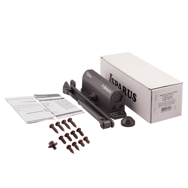 НОРА-М 430 F ISPARUS фиксация (от 50 до 110кг) доводчик морозостойкий (графит/бронза) 