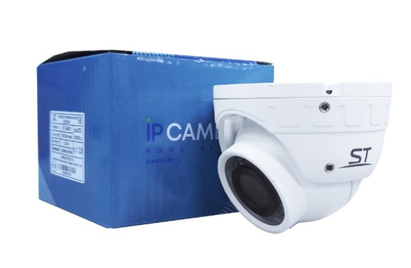 ST-S4501 БЕЛАЯ 4Мп (2,8мм) уличная купольная всепогодная IP-камера видеонаблюдения с встроенным микрофоном Space Technology