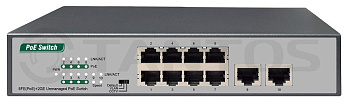 TSn-8P10U 10-ти портовый POE-коммутатор Tantos