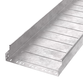 PR16.13838 лоток неперфорированный Профи HDZ 400х100х3000 (1,0 мм) (6 м/уп) Промрукав