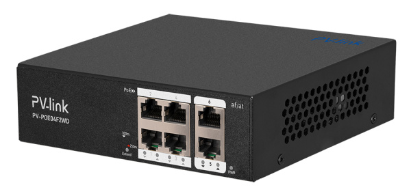 PV-POE04F2WD (ver.2122) 6 портовый коммутатор PV-Link