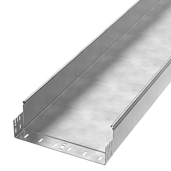 PR16.13961 лоток неперфорированный Профи INOX (AISI 304) 300х100х3000 (1,5 мм) (6 м/уп) Промрукав