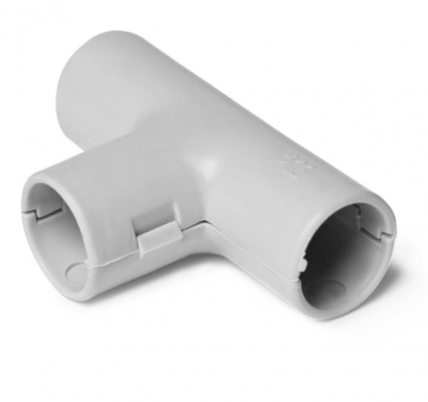 702-002 тройник Т-образный соединительный для труб 20мм ПожТехКабель 