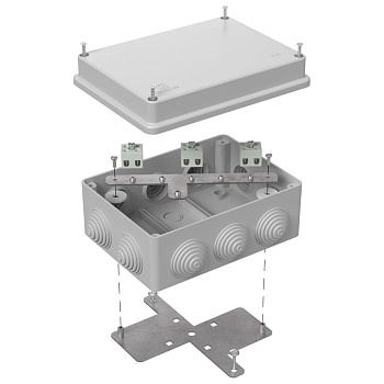 40-0310-7035-FR1.5-6 коробка огнестойкая для о/п 40-0310-FR1.5-6 Е15-Е120 RAL7035 150х110х70 (6 шт/кор) Промрукав