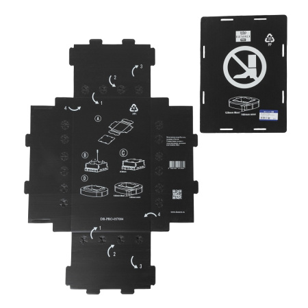 DR-PRO-057004 коробка под заливку в бетон, 16/24 модулей, черный Datarex