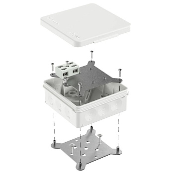 60-0303-9003-FR6.0-4-2-Р коробка огнестойкая разветвительная для о/п двухкомпонентная 60-0303-FR6.0-4-2-Р Е15-Е60 RAL9003 (16 шт/кор) Промрукав