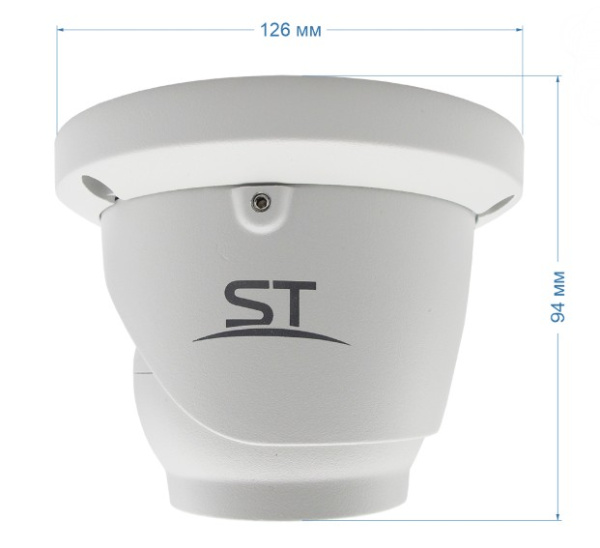 ST-VF8911 PRO FORT 8Мп (2,8mm) уличная купольная всепогодная IP-камера видеонаблюдения с встроенным микрофоном Space Technology