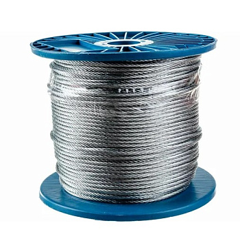 4690441031273 трос стальной 4 мм DIN 3055, 200 м Метизный двор 