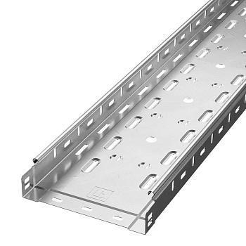PR16.2335 лоток перфорированный Стандарт INOX (AISI 304) 200х50х3000 (0,8 мм) (3 м/уп) Промрукав