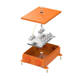 70-0385-2004-FR6.0-16 коробка металлическая огнестойкая 70-0385-FR6.0-16 E15-E120 RAL2004 150x200x60 (6 шт/кор) Промрукав