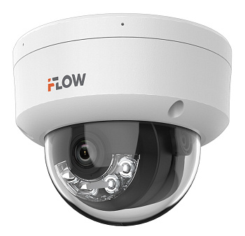 F-IC-1446CM(2.8mm) (Аналог DS-I452L(B)(2.8mm)) 4Мп уличная купольная IP-камера с гибридной Smart-подсветкой до 30м и технологией BrightVu iFlow