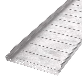 PR16.13839 лоток неперфорированный Профи HDZ 400х50х3000 (1,0 мм) (6 м/уп) Промрукав