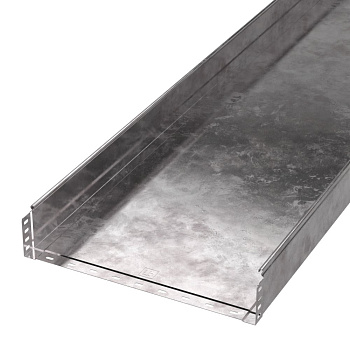 PR16.0063 лоток неперфорированный Стандарт 500х100х3000 (1,0 мм) (6 м/уп) Промрукав