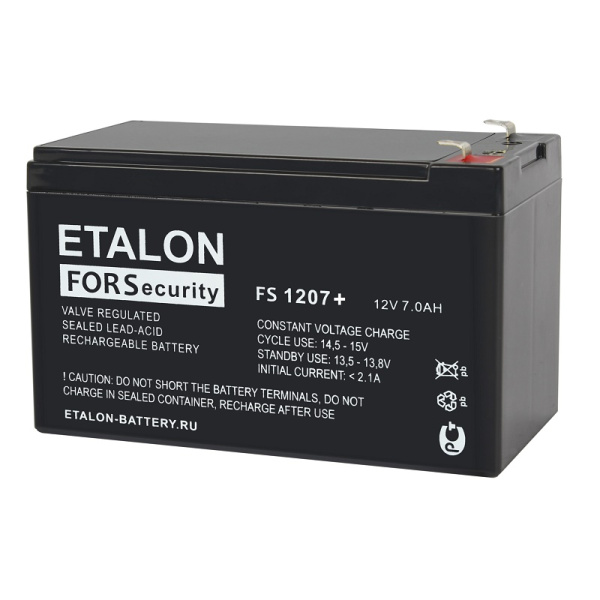 FS 1207+ Аккумулятор герметичный свинцово-кислотный ETALON