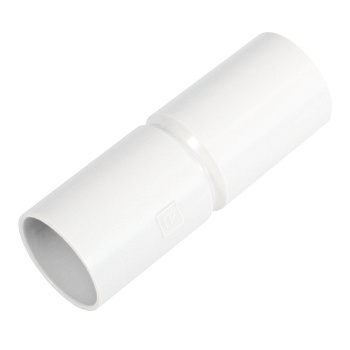 PR.01750б патрубок-муфта белая d50 мм (12шт/144шт уп/кор) Промрукав
