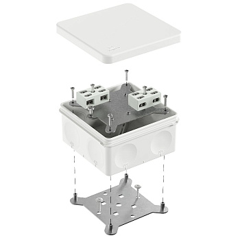 60-0300-9003-FR6.0-4-4-Р коробка огнестойкая разветвительная для о/п двухкомпонентная 60-0300-FR6.0-4-4-Р Е15-Е60 RAL9003 (14 шт/уп) Промрукав