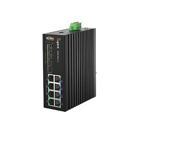 SP3012FM-L2 v2 коммутатор промышленный управлямый L2, PoE BT, 8GE+4SFP 2,5Gb, Wi-Tek