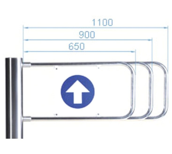 PERCo-AG-650 створка длиной 650 мм для стойки калитки PERCo-WMD-05S PERCo