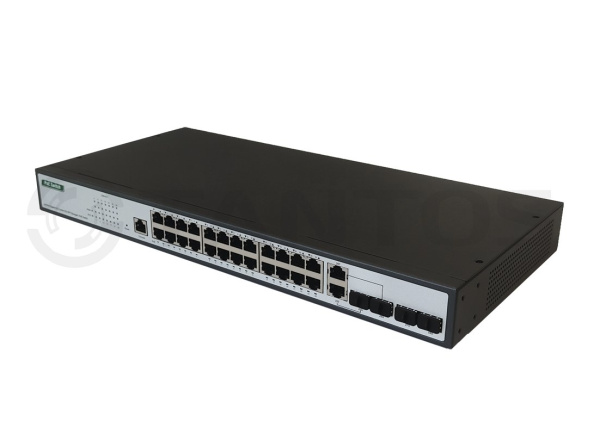 TSn-24P28UM 26-ти портовый управляемый PoE Ethernet коммутатор Tantos