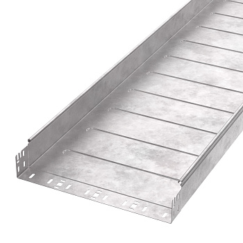 PR16.13840 лоток неперфорированный Профи HDZ 400х80х3000 (1,0 мм) (6 м/уп) Промрукав