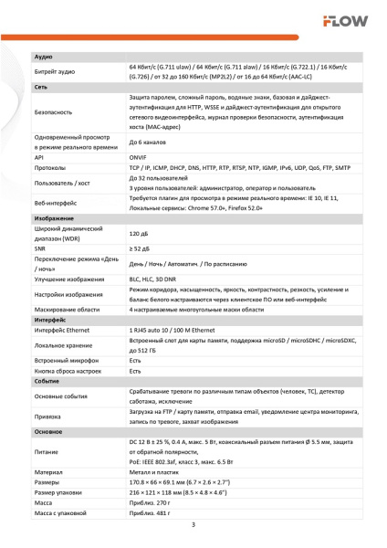 F-IC-1142CM(4mm) (Аналог DS-I450M(C)(4mm)) 4Мп уличная цилиндрическая IP-камера с гибридной Smart-подсветкой и встроенным микрофоном iFlow