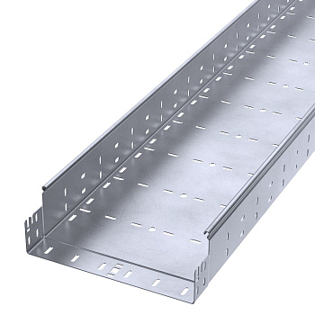 PR16.13583 лоток перфорированный Профи INOX (AISI 316) 300х100х3000 (1,5 мм) (6 м/уп) Промрукав