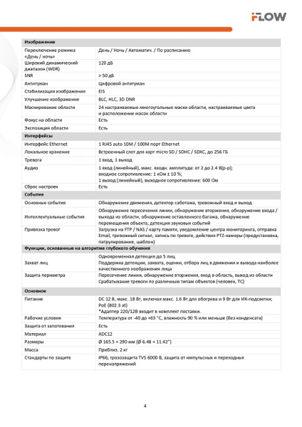 F-IP-1441CSZ25 (Аналог DS-I425(B)) 4Мп уличная поворотная IP-камера с ИК-подсветкой до 100м и технологией SharpSense iFlow 