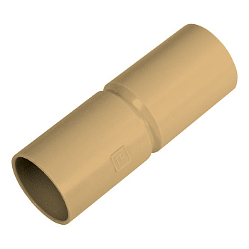 PR13.0224 патрубок-муфта с ограничителем сосна d20 мм (10шт/800шт уп/кор) Промрукав
