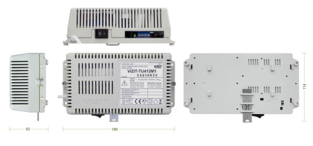 VIZIT-TU-412M1 блок управления терминала консьержа для домофона