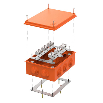 40-0320-FR6.0-4-12-Р коробка огнестойкая для о/п 40-0320-FR6.0-4-12-Р Е15-Е60 RAL2004 200х150х75 (5 шт/кор) Промрукав