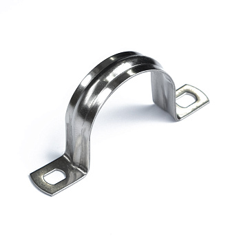 PR08.13281 скоба металлическая двухлапковая СМД(INOX) d31-32 мм (10шт/200шт уп/кор) Промрукав