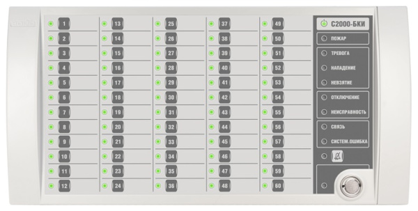 С2000-БКИ в.3.хх (2xRS-485) блок индикации и управления Болид