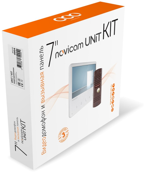 UNIT 7 KIT FHD (ver.4005) комплект видеодомофона 7'' c вызывной панелью Novicam