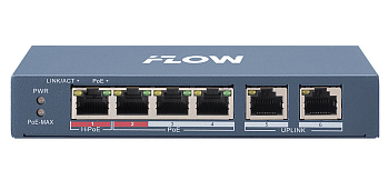 F-SW-EU206HPOE-V коммутатор L2 неуправляемый 4 порта iFlow