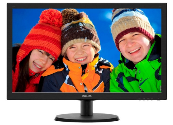 Монитор Philips 21.5" 223V5LSB2 (10/62) Glossy-Black TN LED 5ms 16:9 10M:1 200cd