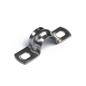 PR08.20715 скоба металлическая двухлапковая СМД(INOX) d10-11 мм (20шт/1600шт уп/кор) Промрукав