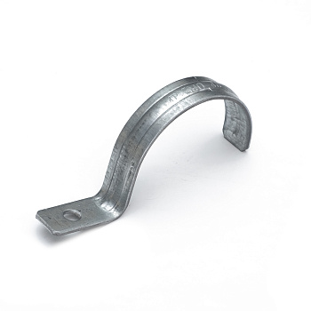 PR13.02430 скоба металлическая однолапковая усиленная противопожарная СМОУ d48-50 мм отв. d 6,5 мм (50шт/200шт уп/кор) Промрукав