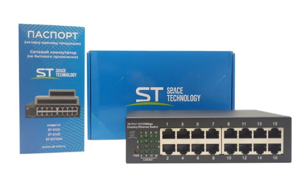 ST-ES161M сетевой 16-ти портовый коммутатор Space Technology