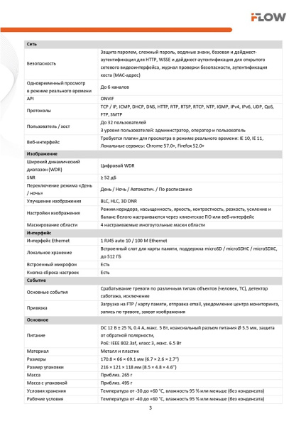 F-IC-1122CM(4mm) (Аналог DS-I250M(C)(4 mm)) 2Мп уличная цилиндрическая IP-камера с гибридной Smart-подсветкой и встроенным микрофоном iFlow