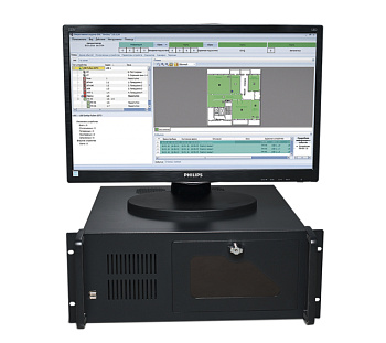 ЦПИУ Рубеж (ЦПИУ "Рубеж" исп.1) (КИТАЙ) (состоит из 4х предметов) настольный центральный прибор индикации и управления (настольный 01.02.04.01) Рубеж