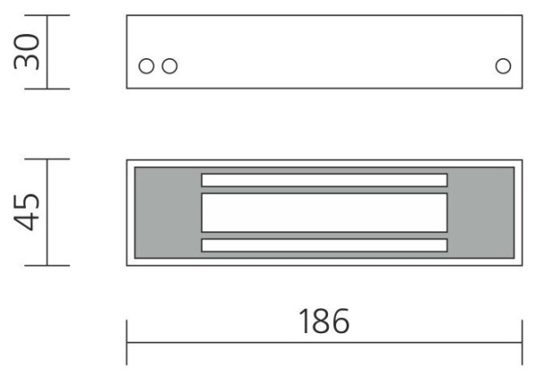 VIZIT-ML-240-40-50 электромагнитный замок 240 кг