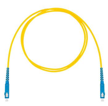 DR-221101 шнур оптический коммутационный (патч-корд), SC-SC, симплекс (simplex), OS2, нг(А)-HF, желтый, 1,0 м Datarex