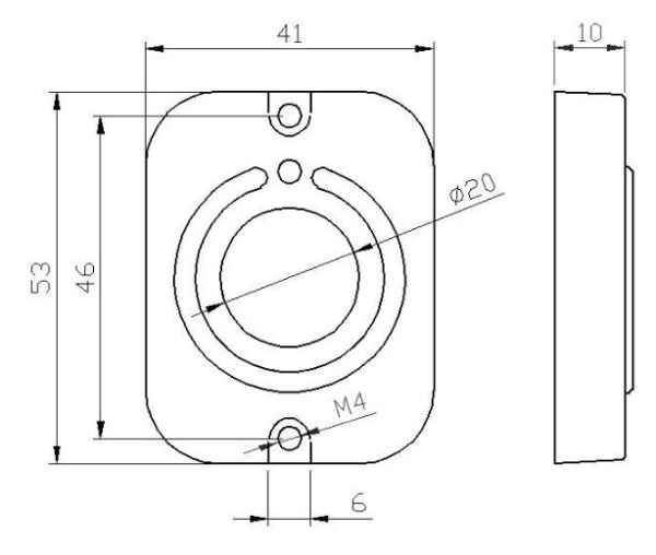 Кнопка выхода EXITka, никель