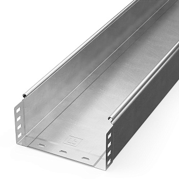 PR16.2313 лоток неперфорированный Стандарт INOX (AISI 304) 200х100х3000 (0,8 мм) (3 м/уп) Промрукав