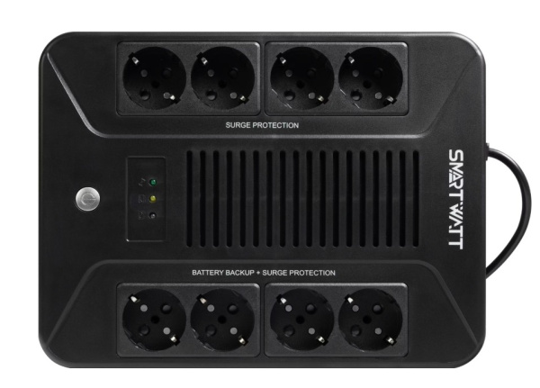 UPS SAFE PRO 600 ИБП линейно-интерактивный, мощность 600/360 ВА/Вт, напольный SMARTWATT