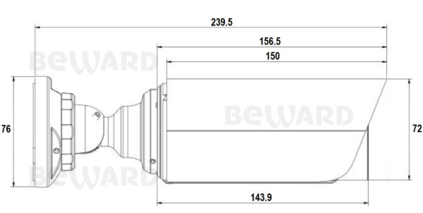 SV3218RZ уличная всепогодная IP-камера видеонаблюдения Beward