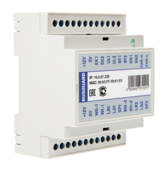 ACS-103-CE-DIN контроллер СКУД с креплением на DIN-рейку RusGuard