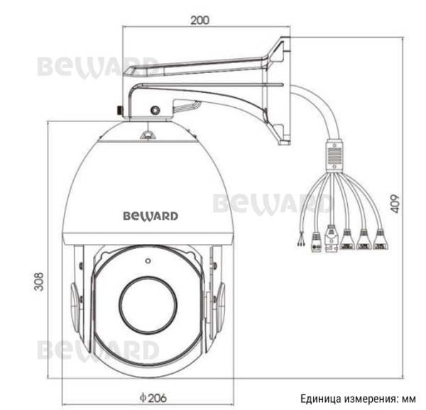 SV3218-R30 уличная поворотная всепогодная IP-камера видеонаблюдения Beward