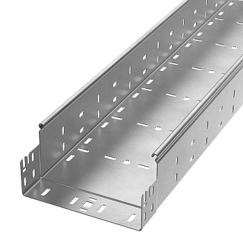 PR16.13391 лоток перфорированный Профи INOX (AISI 304) 200х100х6000 (1,2 мм) (12 м/уп) Промрукав
