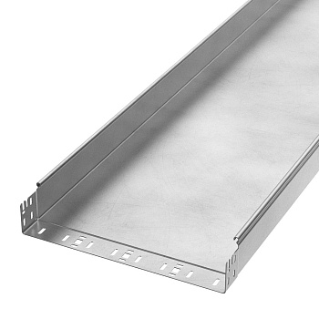 PR16.13987 лоток неперфорированный Профи INOX (AISI 304) 400х80х6000 (1,5 мм) (12 м/уп) Промрукав